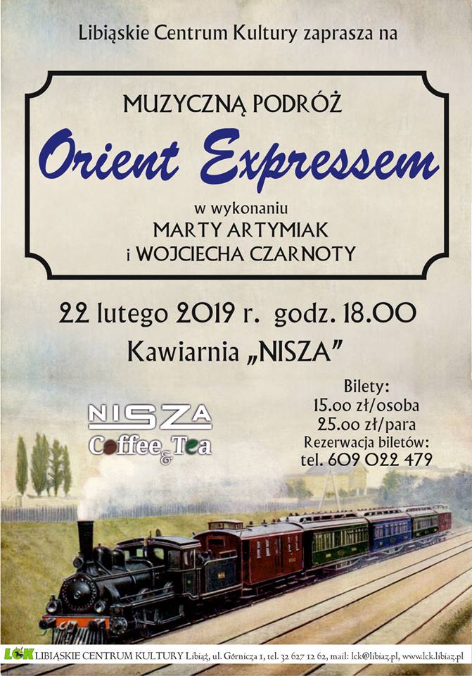 Muzyczna podróż Orient Expressem w wykonaniu Marty Artymiak i Wojciecha Czarnoty 
