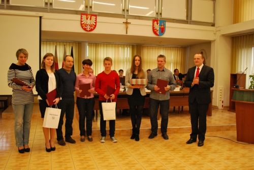 Wręczenie Nagrody  Starosty Chrzanowskiego  dla uczniów szkół  ponadgimnazjalnych za rok szkolny 2011/2012