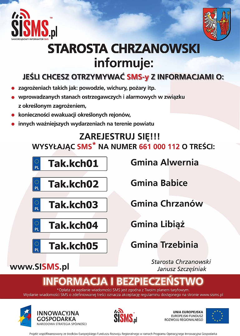 Samorządowy Informator SMS - plakat