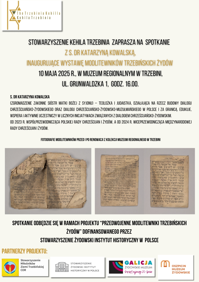 Plakat z polami tekstowymi wypełnionymi treścią o szczegółach wydarzenia. Na samym dole logotypy partnerów. 