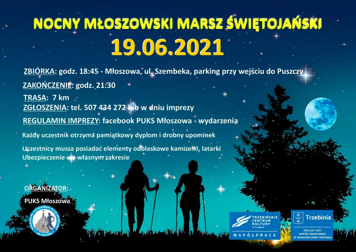 Plakat ze zdjęciem spacerowiczów 