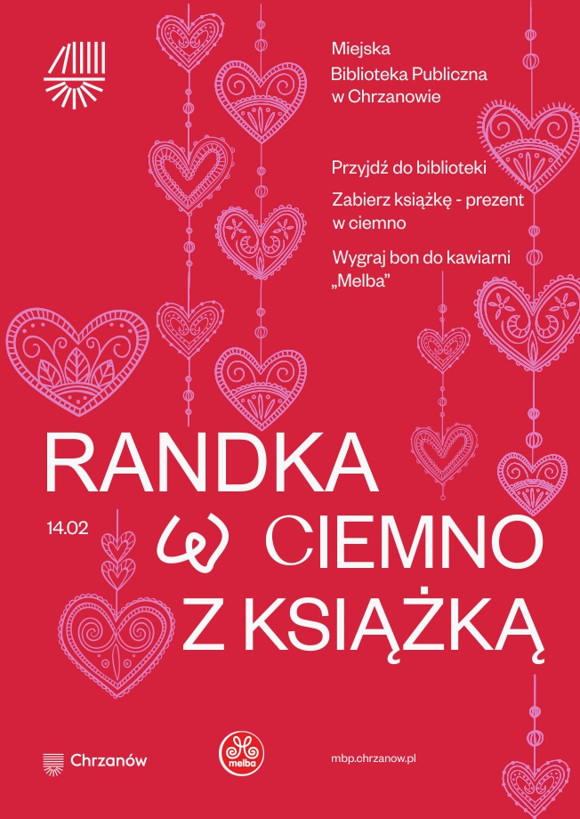 Serduszka na czerwonym tle 