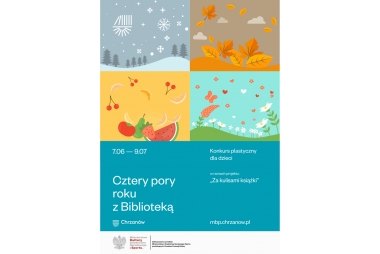 Plakat z rysunkami pór roku 