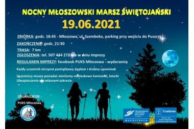 Plakat ze zdjęciem spacerowiczów 