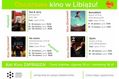 Plakat z kadrami filmowymi 