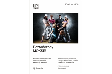 Plakat ze zdjęciem młodych tancerzy 