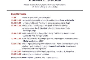 baner informacyjny spotkajmy się w polskiej strefie inwestycji 