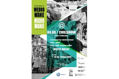 Plakat ze zdjęciem kobiet w tradycyjnych romskich strojach 