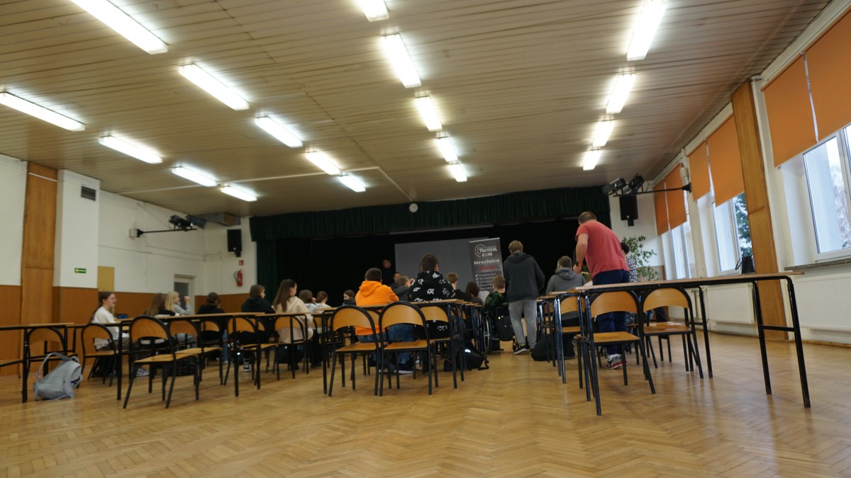 Aula w zespole szkół w Libiążu
