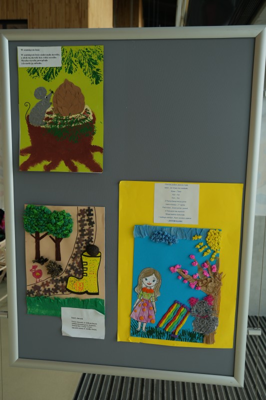 Zdjęcie kilku nagrodoznych prac konkursowych.