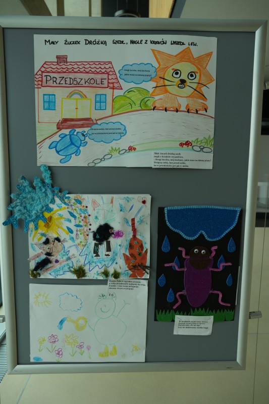 Zdjęcie kilku nagrodoznych prac konkursowych.