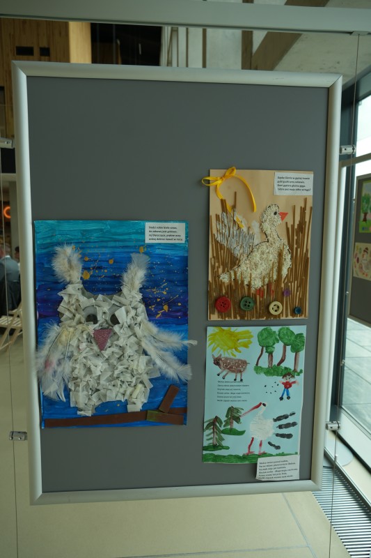 Zdjęcie kilku nagrodoznych prac konkursowych.