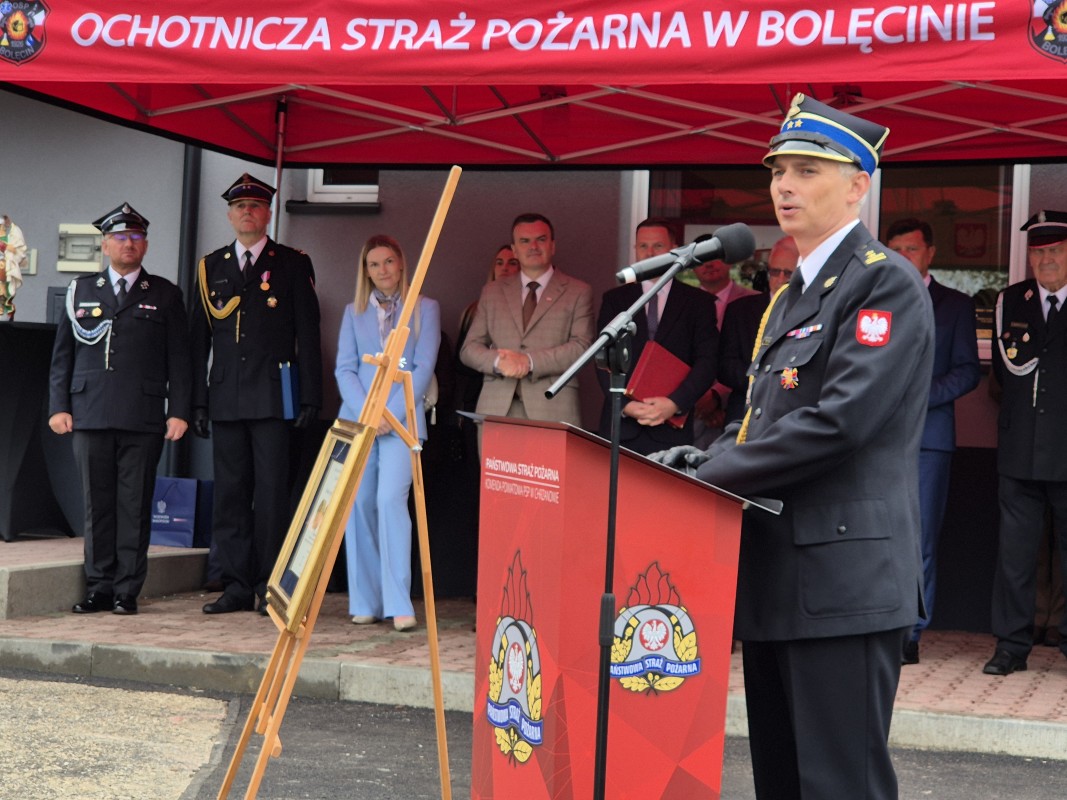 Goście przemawiają podczas jubileuszu