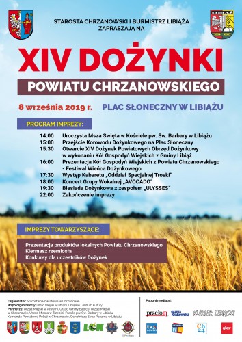 Zapraszamy na XIV Dożynki Powiatu Chrzanowskiego 