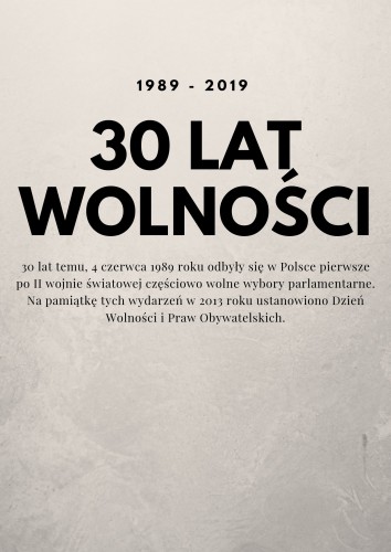 Dziś 30. rocznica pierwszych po wojnie częściowo wolnych wyborów 