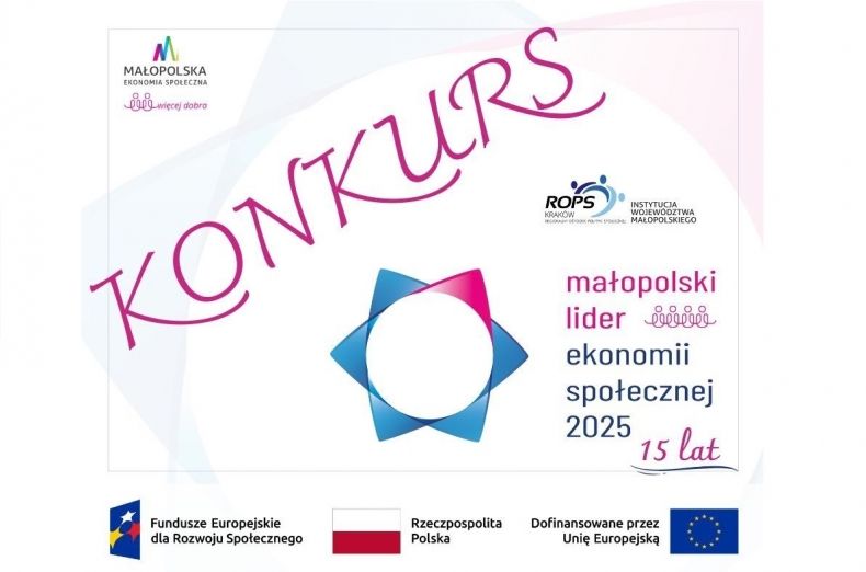 Grafika z dużym napisem konkurs 