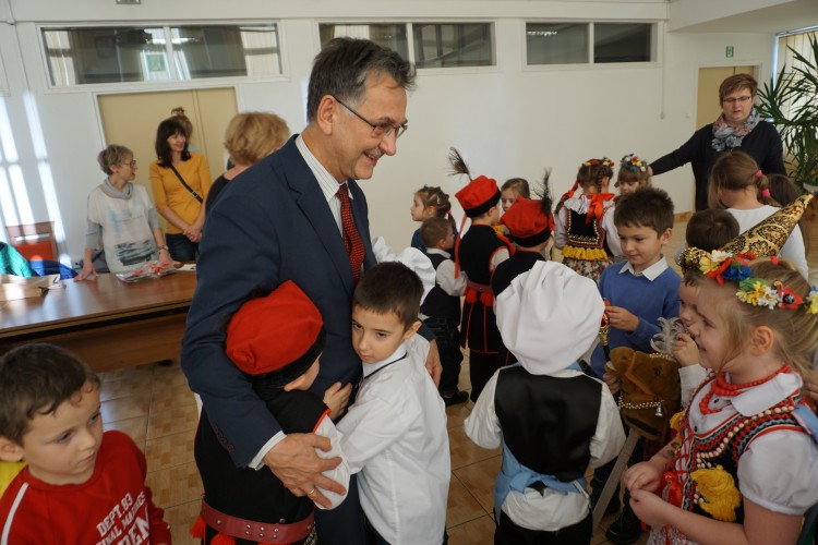 Przedszkolaki z Gaja przyjechały do chrzanowskiego starostwa 