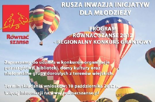 Program „Równać Szanse 2012- Regionalny Konkurs Grantowy