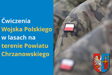 Grafika, z lewej strony pole tekstowe, z prawej strony zdjęcie żołnieży w mundurach z polską flagą.