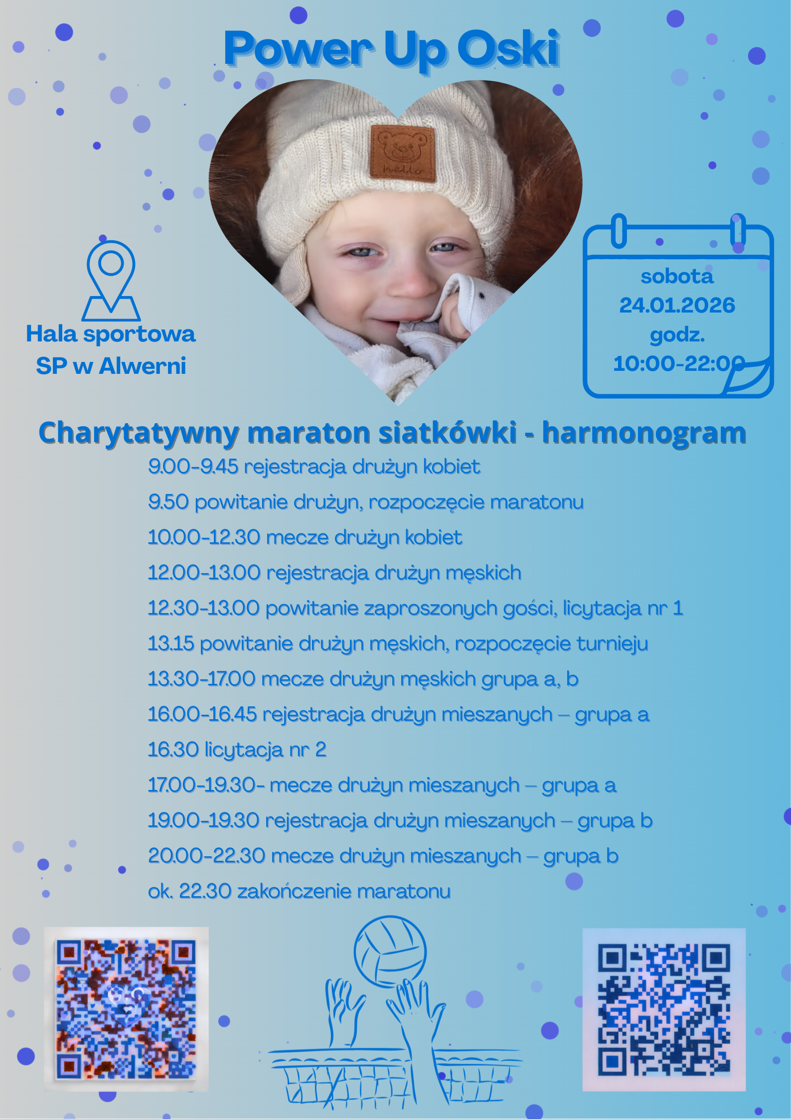 Plakat przedstawiający harmonogram wydarzenia