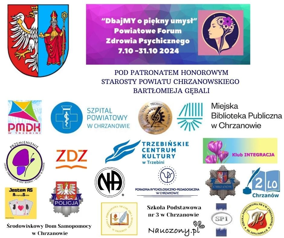Grafika: różowa głowa i motyle 
