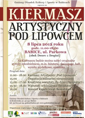 Kiermasz Artystyczny pod Lipowcem