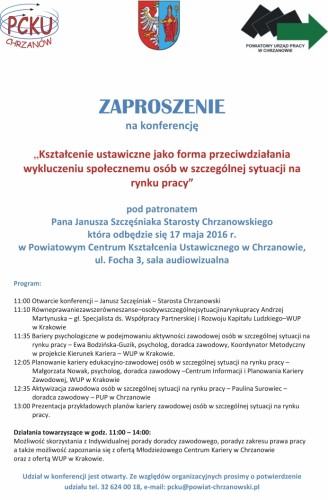 PCKU i PUP zapraszają na majową konferencję 