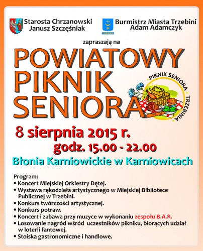 Seniorzy będą się bawić na karniowickich błoniach 