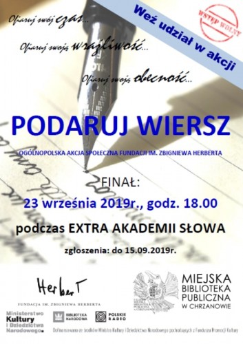 Przyłącz się do akcji "Podaruj wiersz" 