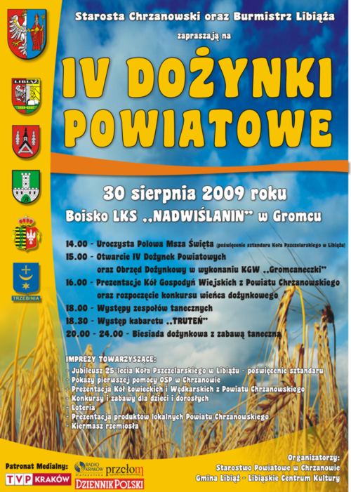 Zapraszamy na IV Dożynki Powiatowe