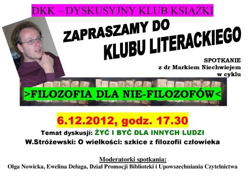 Dyskusyjny Klub Książki zaprasza