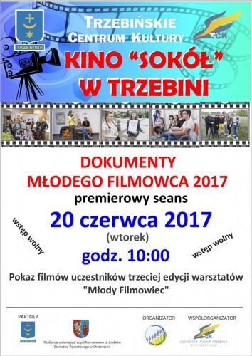 Dokumenty młodego filmowca w trzebińskim kinie Sokół 