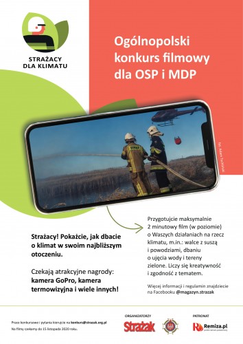 Ruszył konkurs filmowy "Strażacy dla klimatu" z atrakcyjnymi nagrodami!