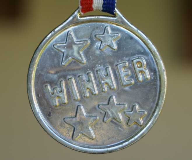 Medal z napisem Winner 