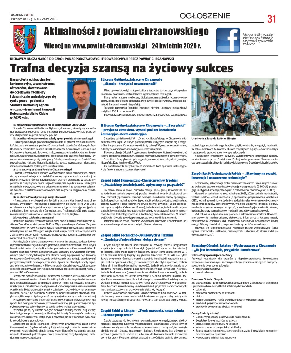 Makieta z gazety 