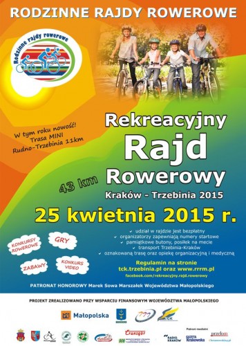 Rowerzyści pokonają ponad  40 kilometrów 