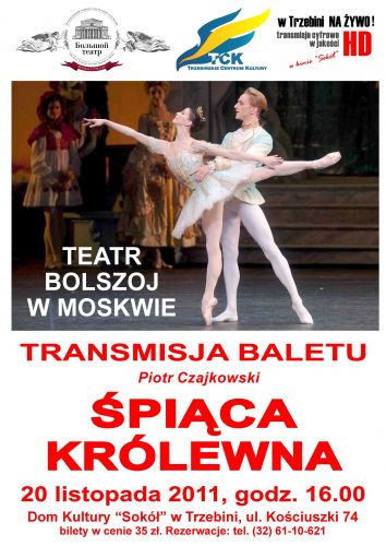 Transmisja baletu z TEATRU BOLSZOJ W MOSKWIE 
