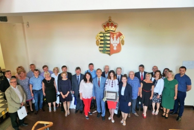 Oficjalne spotkanie delegacji miast partnerskich w chrzanowskim magistracie 