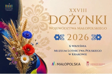 Grafika, z lewej strony zdjęcie wieńca dożynkowego, z prawej strony pole tekstowe z treścią.