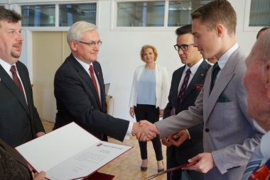 Julian Smółka i Michał Słowik otrzymali stypendium powiatu chrzanowskiego 