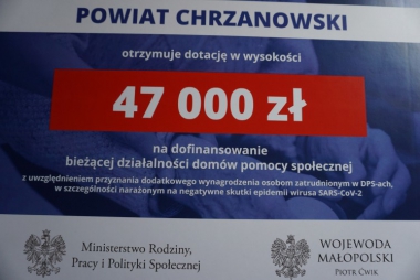 Dotacja dla chrzanowskiego DPS-u.