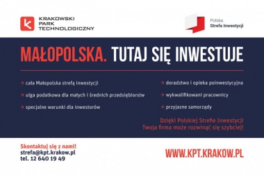 Ulgi podatkowe dla małopolskich przedsiębiorców. Wsparcie Krakowskiego Parku Technologicznego dla firm