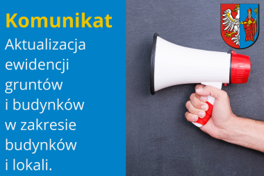 Grafika. Z lewej strony pola tekstowe z treścią, z prawej strony zdjęcie na której widać rękę trzymającą megafon. 