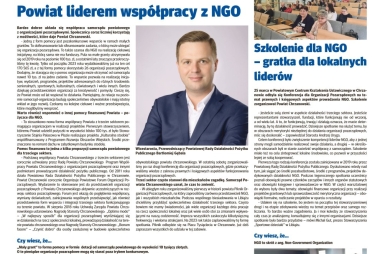 Makieta kolumny w Przełomie ze zdjęciem wicestarosty Gębali