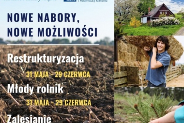 Ruszają kolejne formy wsparcia dla rolników