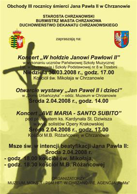 Obchody III rocznicy śmierci Jana Pawła II