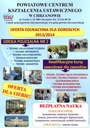 Oferta edukacyjna PCKU oraz wspracie dla osób  bezrobotnych