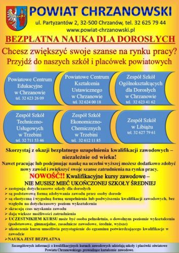 BEZPŁATNA NAUKA DLA DOROSŁYCH