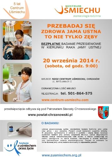 Zdrowa jama ustna to nie tylko zęby - przebadaj się 
