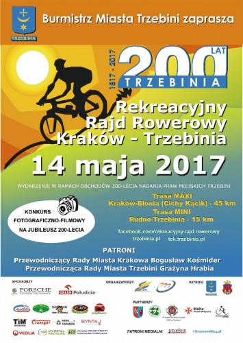 Weź udział w Rekreacyjnym Rajdzie Rowerowym Kraków - Trzebinia